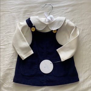 NWT Edgehill Collection Romper w/ Peterpan collar